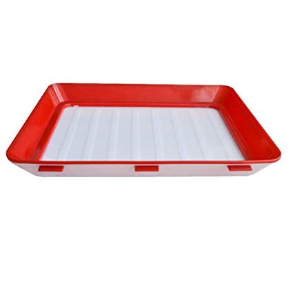 Alanfox 1 Pack Plastic Food Preservation Tray, Vacuum Food Preservation Tray, Food Keep Fresh Tray, Reusable Technology Elastic Film Buckle Seal Storage Container - Easy to Clean, Freezer Safe