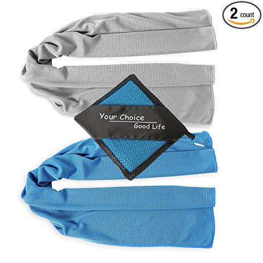 Your Choice Cooling Towel Workout, Gym, Fitness, Golf, Yoga, Camping, Hiking, Bowling, Travel, Outdoor Sports Towel for Instant Cooling Relief