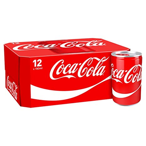 Coca-Cola Classic Soft Drink Can, 12 x 150 ml