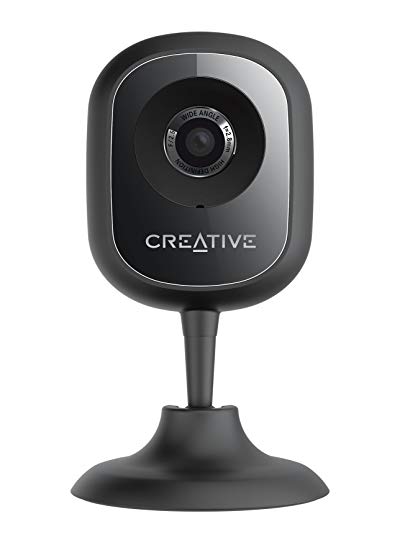 Creative Live! Cam IP SmartHD Wi-Fi Home Video Monitoring Security Camera/Baby Monitor with Two-Way Audio and Night Vision (Black)