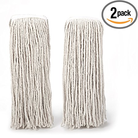 O-Cedar Heavy Duty Looped-End String Mop Refills 2 Pack