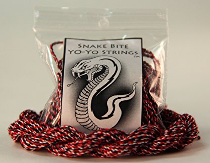 Snake Bite Yo-Yo Strings - 100% Polyester multi-color Strings- Redbelly Snake