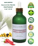 NEW bigger size 4 oz HAIR GROWTH Cayenne and Saw Palmetto Scalp Treatment EFFECTIVE SOLUTION FOR THINNING HAIR