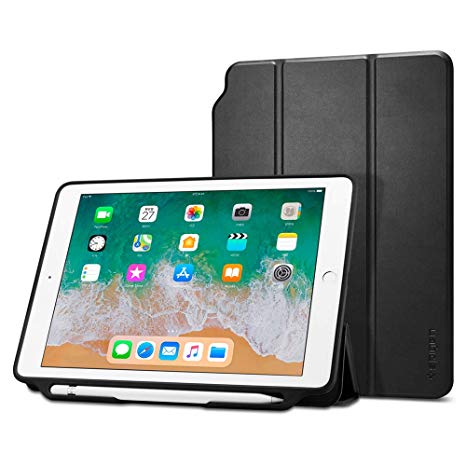 Spigen Smart Fold 2 Designed for Apple iPad 9.7 Case iPad Case (2017/2018) - Black