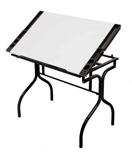 Studio Designs Folding Craft Station in Black with White 13221