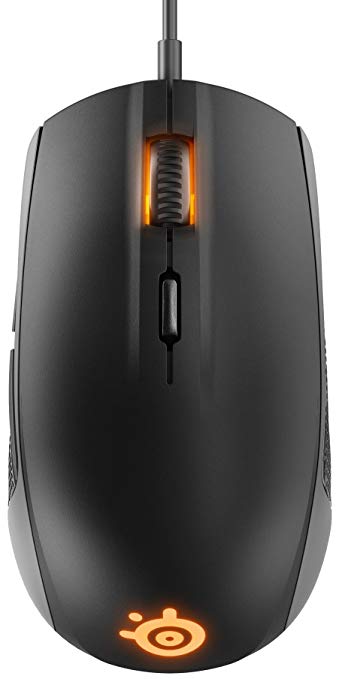 SteelSeries Rival 100, Optical Gaming Mouse, RGB Illumination, 6 Buttons, (PC/Mac) - Black