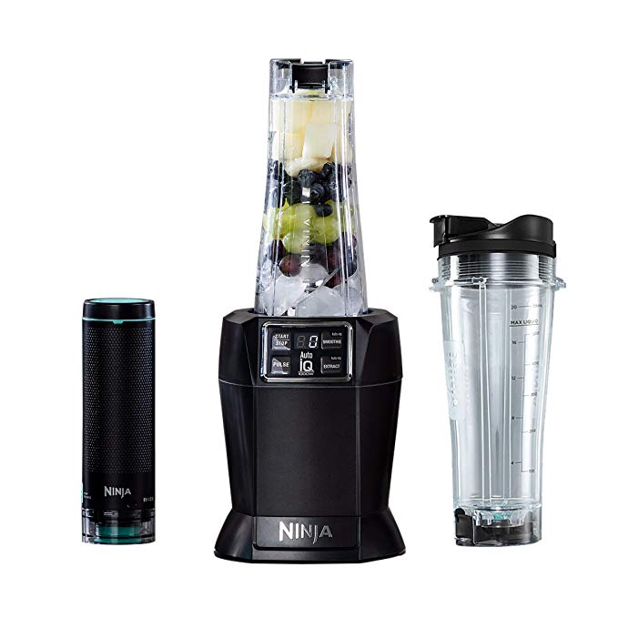 Ninja Nutri 1000W Personal Blender [BL580UKV] with FreshVac Technology, Black