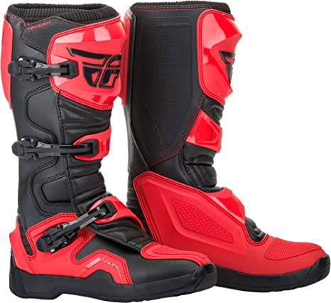 Fly Racing Adult Maverik Boot (Red/Black, 8)