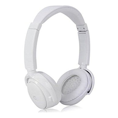 Bluetooth Headsets, Syllable Noise Cancelling Wireless HiFi Stereo Gaming headphones for iPhone iPad Android Smartphones tablets, Laptop desktop, speakers and More-White