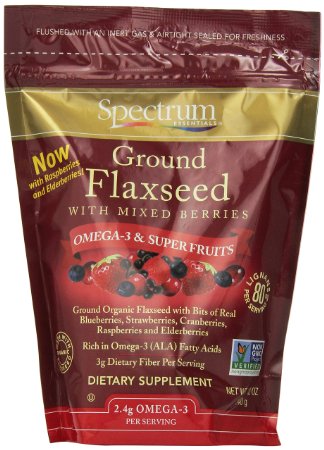 Spectrum Essentials Ground Flaxseed with Mixed Berries, 12 Ounce