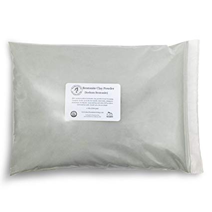 Bentonite Clay Powder Bulk 5 lb Pounds Cosmetic for Face, Hair, Body, Mask, Acne, Mud Bath, DIY Soap Making, Deodorant, Indian Healing by Bare Essentials Living