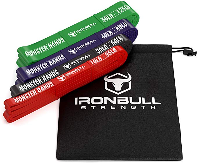 Pull Up Assist Bands, Premium Stretch Resistance Bands - Mobility Bands - Powerlifting Bands - Extra Durable and Heavy Duty Pull-Up Bands - Works with Any Pullup Station - 41 INCH Long Straps