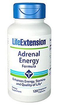 Life Extension Adrenal Energy Formula Vegetarian Capsules, 120 Count