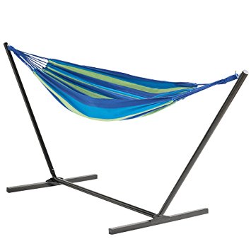 VonHaus Free-standing Double 2 Person Outdoor Hammock with Steel Frame