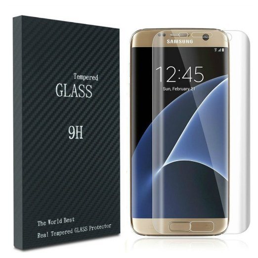 Galaxy S7 Edge Screen Protector - Premium Tempered Glass For No-Bubbles