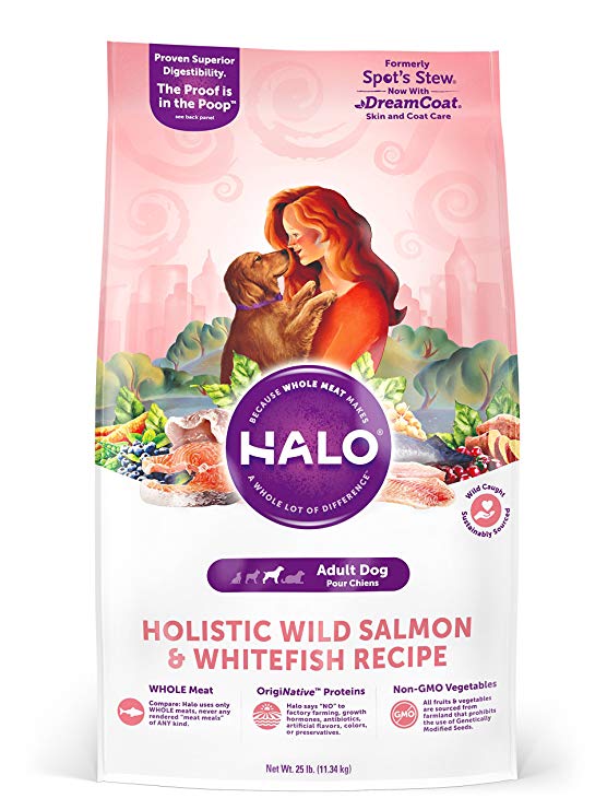 Halo Holistic Natural Dry Dog Food for Adult Dogs