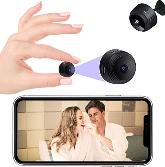 WonderFoto 1080P WiFi Camera, Spy Hidden Camera Detector, Security Camera with Motion Detection, Secret Cameras for Home, Dome Cameras for Surveillance