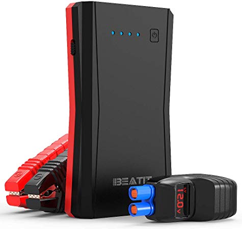 BEATIT B10PRO QDSP 800A Peak 12V Portable Car Lithium Jump Starter (up to 7.2L Gas or 5.5L Diesel Engine) Battery Booster Phone Charger Power Pack with Intelligent Jumper Cables