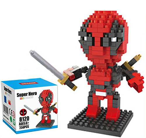 Marvel - Deadpool HSANHE Figure Nanoblock Mini figure Lego Real Hobby Series 230pcs
