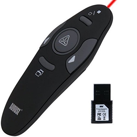 LP205R - PowerPoint Clicker - Wireless Presenter Remote with Laser Pointer (&lt;1mW)