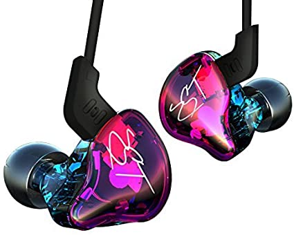 KZ ZST Dynamic Hybrid Dual Driver In Ear Earphone Headphone (Without Microphone Colorful)