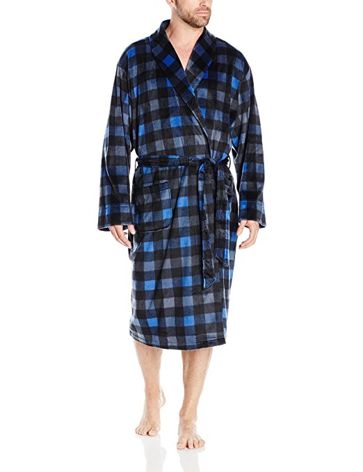 Geoffrey Beene Men's Soft Sueded Lounge Robe