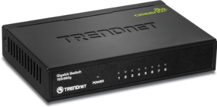 TRENDnet 8-Port Unmanaged Gigabit GREENnet Desktop Metal Housing Switch TEG-S82g