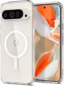 Spigen Case for Pixel 9 / Pixel 9 Pro Case [Made for Google], Ultra Hybrid One Tap Ring Designed for Google Pixel 9 / Pixel 9 Pro - Crystal Clear OTR