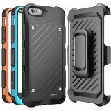 iPhone 6s Battery Case SUPCASE MFI Certified Beetle Power Holster Battery Case for Apple iPhone 6 - Retail Packaging - BlackBlueOrange