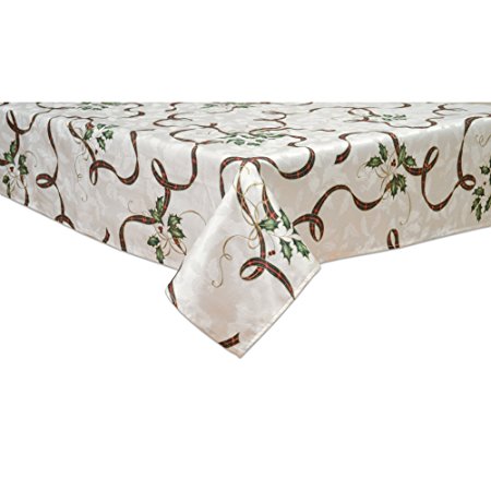 Lenox Holiday Nouveau Ribbon Oblong / Rectangle Tablecloth, 60" x 102"