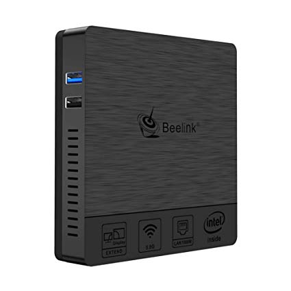 Beelink BT3 Pro II Mini PC Intel Atom x5-Z8350 Processor DDR3 4GB/64GB 3D EMMC/Dual Band WiFi/Intel HD Graphics / 4K /HDMI VGA Dual Screen Display Windows 10 Mini PC