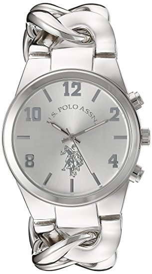 U.S. Polo Assn. Women's USC40178 Analog Display Analog Quartz Silver Watch