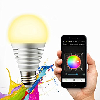 SR SU-750 Super Light Bluetooth Smart LED Light Bulb 7.5W Color Changing Lights - Works with iPhone, iPad, Android iOS Devices