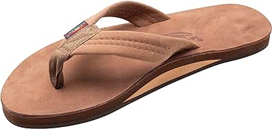 Rainbow Sandals Mens Luxury Leather - Single Layer Arch Support