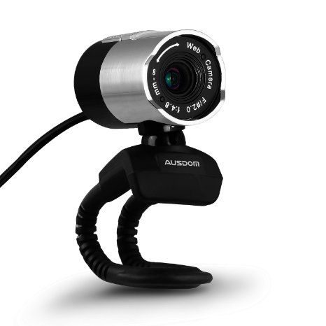 AUSDOM HD 1080P USB Webcam Portable Web cam Rotates 360 Degree Network Camera with Built-in Microphone for Desktop Computer PC Laptop
