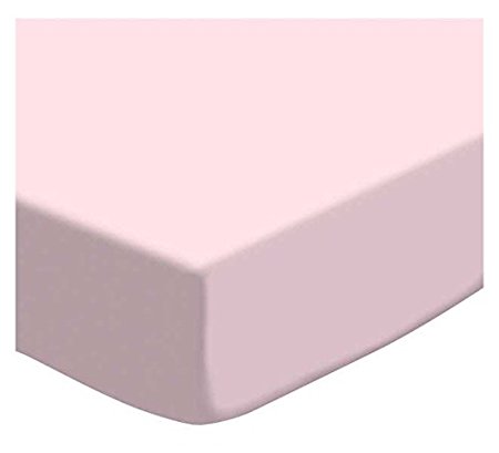 SheetWorld Fitted Sheet (Fits BabyBjorn Travel Crib Light) - Baby Pink Jersey Knit - Made In USA