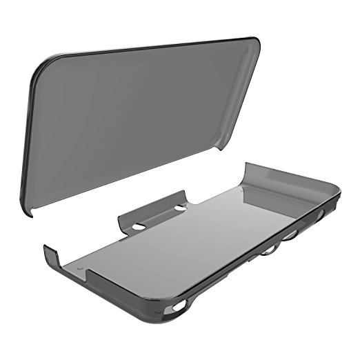 Fyoung Anti-Scratch Hard Case for NEW Nintendo 2DS XL,Crystal Clear Case for NEW Nintendo 2DS XL - Gray