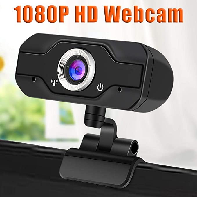 Full HD Webcam 1080p, USB Streaming Webcam, Computer Laptop Camera with Microphone, Digital USB Video Recorder for Streaming, Conferencing, Video Chatting, Webinars, Gaming, Distance Learning