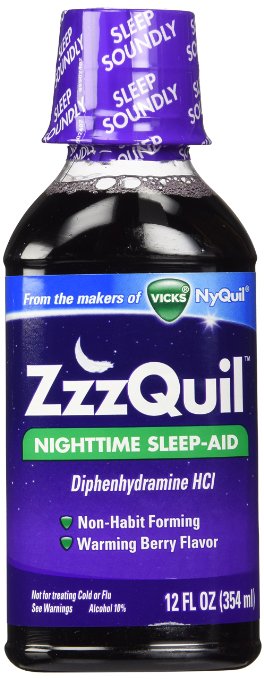 Vicks ZzzQuil Nighttime Sleep-Aid, Berry Flavor - 12 fl. oz - 3 pk.