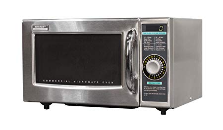 Sharp R-21LCFS Medium Duty Commercial Microwave (Dial Timer, 1000-Watts, 120-Volts) (Update of R-21LCF)