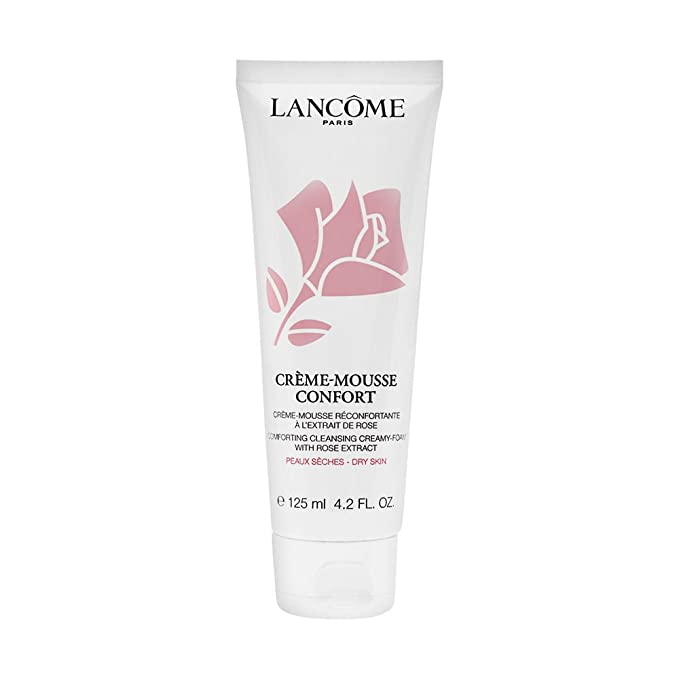Lancome Creme Mousse Confort Cleansing Creamy Foam with Rose Extract Dry Skin 125ml