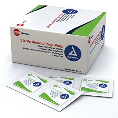 Alcohol Prep Pad - Item Number 1113-BX - Medium - 200 Each / Box