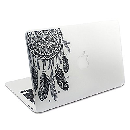 Easy Gift Dream Catcher Decal Removable Vinyl Macbook Decal Sticker Decals Skin with Precision-cut for Apple Macbook Air Macbook Pro Mac Laptop 13 15 Inch