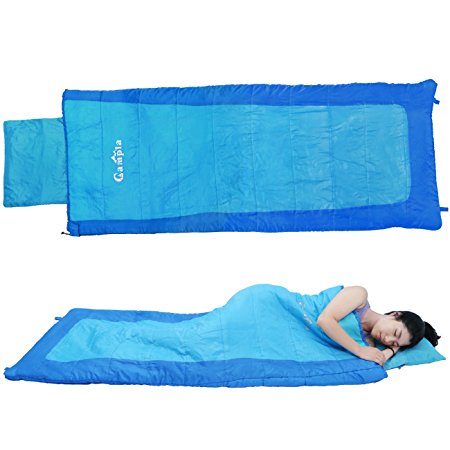 Campla Sleeping Bag Water Resistance Lightweight with Storage Bag for Outdoor Camping Hiking