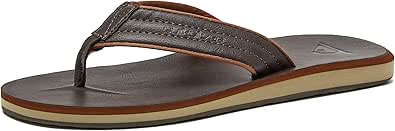 Quiksilver Men's Carver Suede 3 Point Flip Flop Athletic Sandal