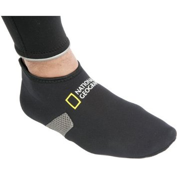 National Geographic Fitted Low Cut 2 mm Fin Socks Booties for Snorkeling Scuba or Swim