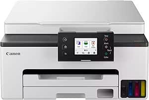 Canon MAXIFY GX1050 imprimante Multifonction bureautique Copie Jet d'encre Couleur WiFi Recto Verso pour Le télétravail et Le Bureau, Blanc