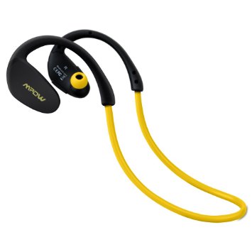Mpow Cheetah Wireless Bluetooth 4.1 Sport Headphones (Yellow)