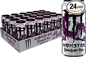 Monster Energy Dragon Tea, White Tea   Dragonfruit, 15.5 oz (Pack of 24)