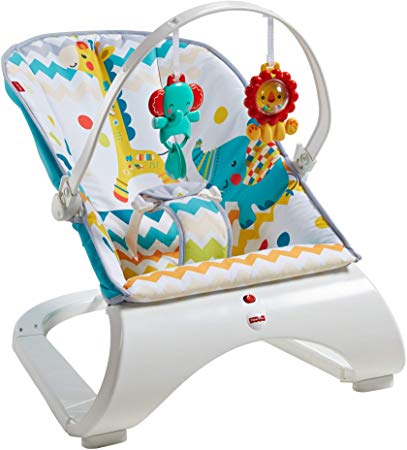 Fisher-Price Colourful Carnival Comfort Curve Bouncer, Multicolour, of